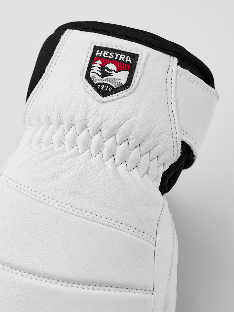 Hestra Womens Fall Line Leather Ski Gloves - White-3